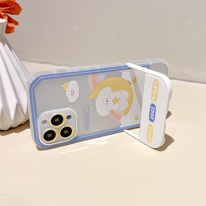 Ốp lưng iphoneỐp Điện Thoại  Kèm Giá Đỡ Tàng Hình Họa Tiết Hoạt Hình Dễ Thương Cho iphone 14 / 13Pro 12 / xs / 6 / 7 / 8PLUSDinuo case