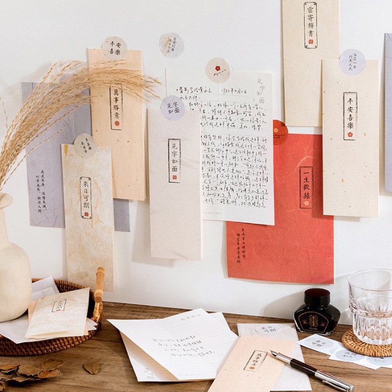 Bộ 5 Miếng Dán Phong Cách Trung Hoa Cổ Điển