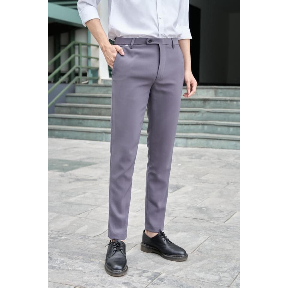 Quần Tây nam,  Vải nam, âu xanh cô ban,quần tây âu vải cotton co giãn thấm hút mồ hôi cao cấp
