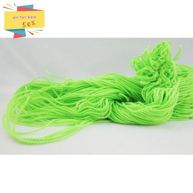 Set 10 Cuộn Dây Câu Cá 100% Polyester Màu Xanh Neon Chất Lượng