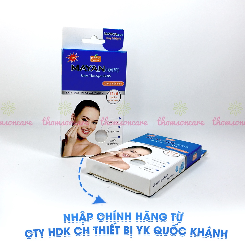Miếng dán mụn Mayan Care nhiều kích cỡ từ Hàn Quốc hút mụn sưng đỏ, mụn bọc, kháng khuẩn, ngừa sẹo