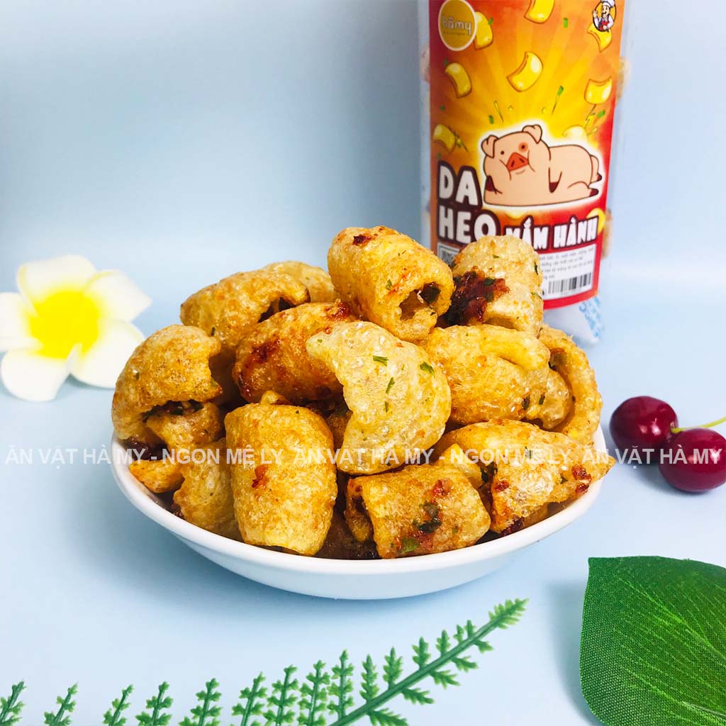 Da heo mắm hành hũ 160g Hà My đồ ăn vặt Hà Nội ngon mê ly
