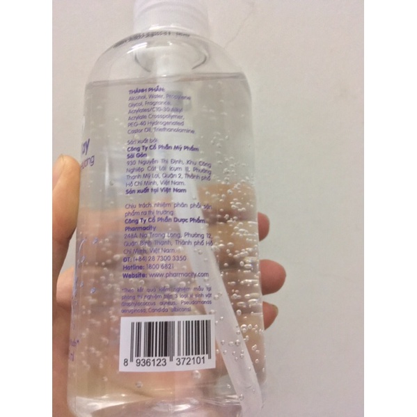 Gel rửa tay khô 320ml chai có vòi hương trà xanh và lavender Parmacity | BigBuy360 - bigbuy360.vn