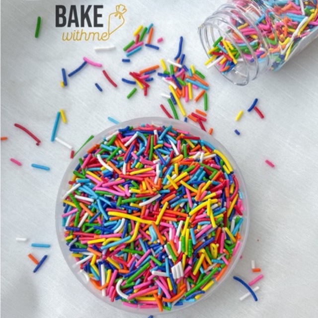 Cốm trang trí dùng trang trí các loại bánh sinh nhật, donut, cupcake