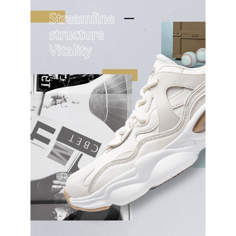 Giày thể thao XTEP chất liệu da thoáng khí thời trang dành cho nữ