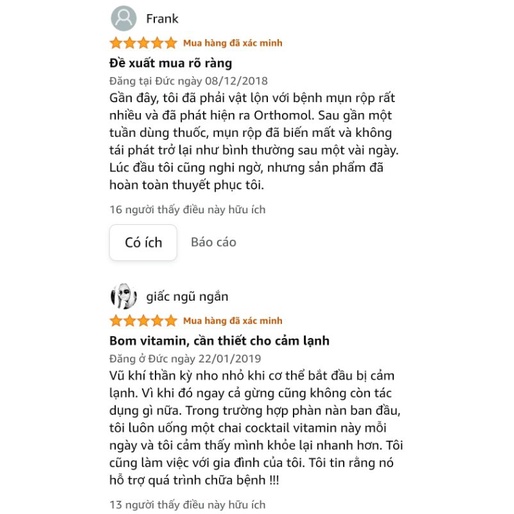 TĂNG CƯỜNG MIỄN DỊCH ORTHOMOL IMMUN ĐỨC, 30 ống*20ml