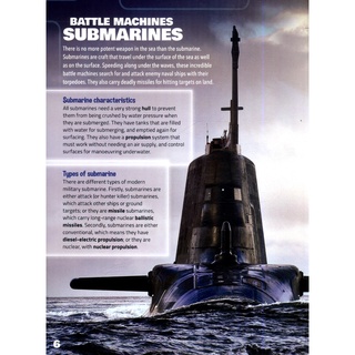 Sách thiếu nhi - Inside Batlle Machines: Submarines