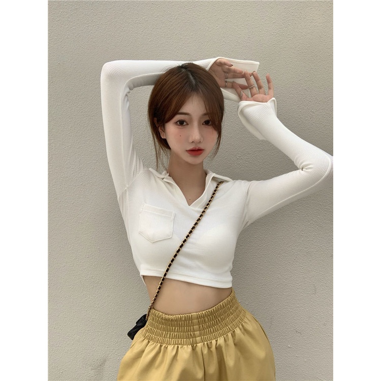 Áo thun dài tay thiết kế mới quyến rũ thời trang theo phong cách hàn quốc | BigBuy360 - bigbuy360.vn