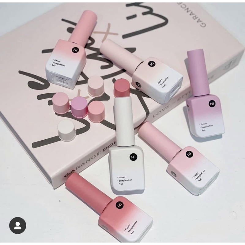 Chính hãng- FreeshipSơn gel thạch cao cấp Hàn Quốc Hi gel nail collection strawberry milk tách set ( giá lẻ 1 chai)