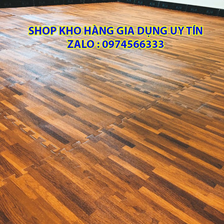 [Trợ giá] Thảm xốp vân gỗ Âu Lạc 60x60 cm ( bộ 4 tấm)