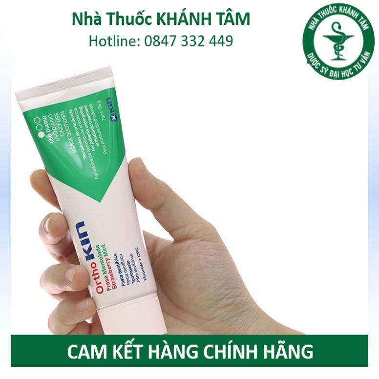 ! Ortho Kin 75ml - Kem đánh răng cho răng niếng, chỉnh nha [orthokin, ortokin] ! !