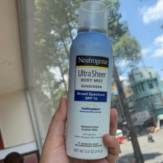 🆘🆘🆘Kem Chống Nắng Neutrogena UltraSheer Body Mist Sunscreen Broad Spectrum SPF70🆘🆘🆘