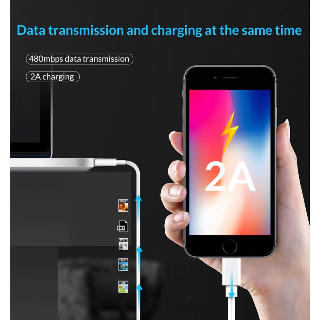 Dây Cáp Sạc Nhanh USB 1M 2M 6S 6 7 8 PLUS X XR XS 11 PRO Max SE 5S 5C 5