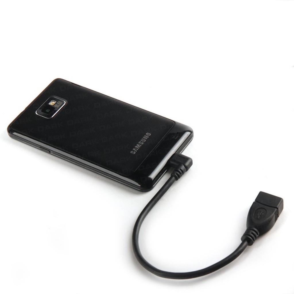 Cáp OTG Micro USB To USB Bẻ cong góc 90 độ  - Loại zin bóc thiết bị