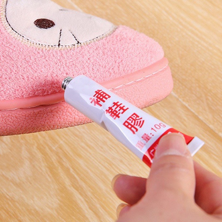 Keo dán giày thể thao SHOES CARE, keo dán giày dép chất trong suốt siêu dính hiệu con chó tuýp 10g