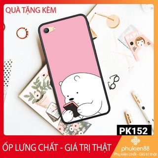 [Freeship từ 50k] ỐP LƯNG OPPO A39 - A57 - F1S - F3 - F3 PLUS IN HÌNH GẤU WE BARE BEARS CHẤTLƯỢNG