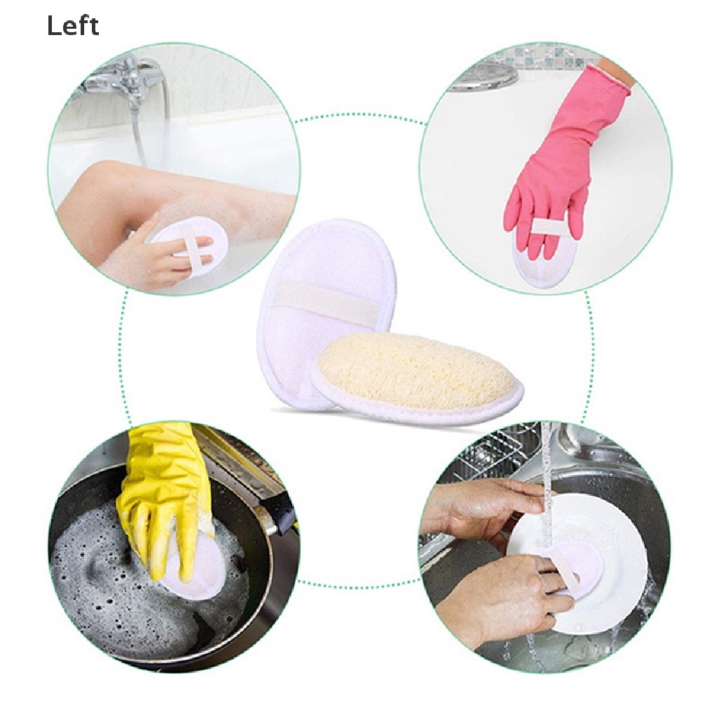 Xơ mướp tắm chà lưng bằng tẩy tế bào chết làm sạch da mặt