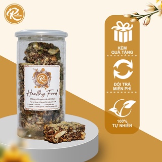 Thanh Gạo Lứt Ngũ Cốc Chà Bông Hũ 250Gr (Hút Chân Không) - Thanh Gạo Lứt Chà Bông Mix Hạt Dinh Dưỡng