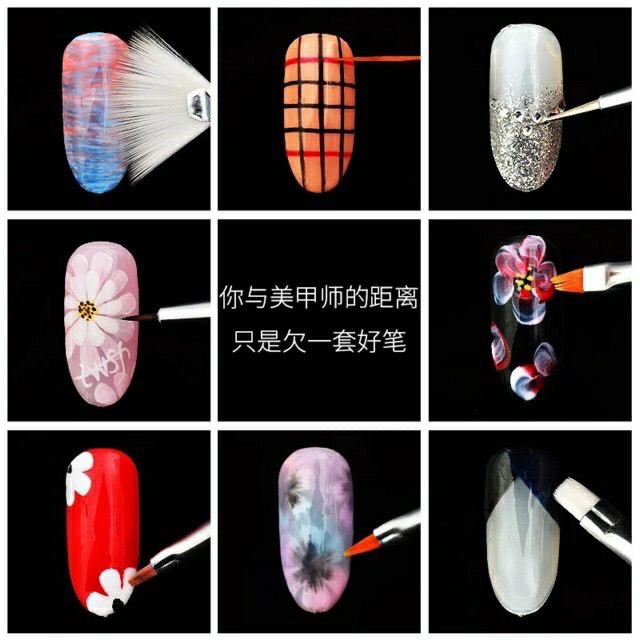 Bộ cọ nails 15 cây, vẽ cả thế giới với giá siêu rẻ