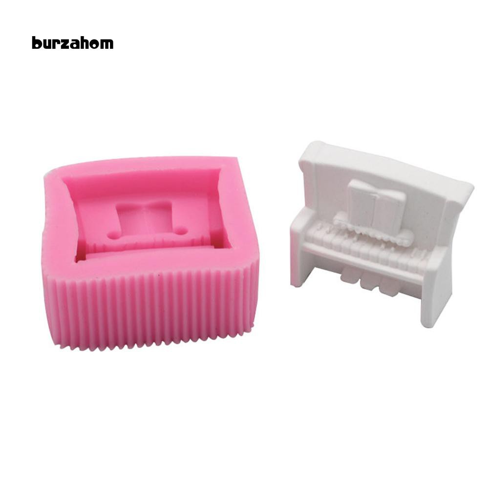 Khuôn silicon làm kẹo đường hình đán piano