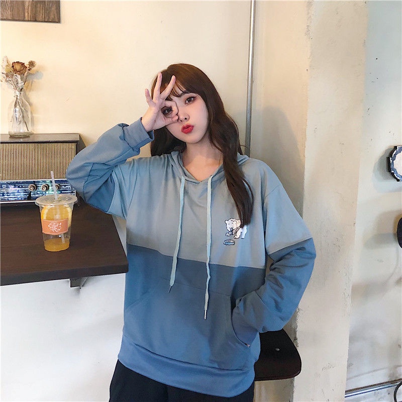 Áo Hoodie Tay Dài Form Rộng Kiểu Dáng Hợp Thời Trang Dễ Phối Đồ