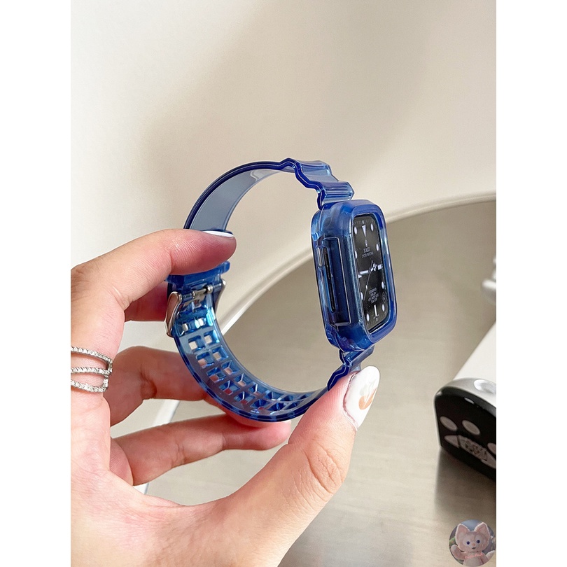 Dây đeo trơn màu thay thế cho đồng hồ thông minh Apple iWatch Series 7 6 SE 5 4 3 2 1 cỡ 41mm 45mm 40mm 44mm 42mm 38mm