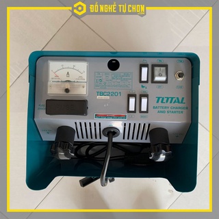 MÁY SẠC BÌNH ĐIỆN ẮC QUI TOTAL TBC2201 - HÀNG CHÍNH HÃNG