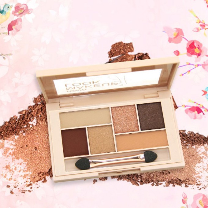 [Hàng mới về] Bảng phấn trang điểm mắt chống lem không thấm nước 6 màu hiệu NOVO | BigBuy360 - bigbuy360.vn