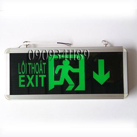 Đèn exit thoát hiểm 2 mặt tự sáng khi mất điện