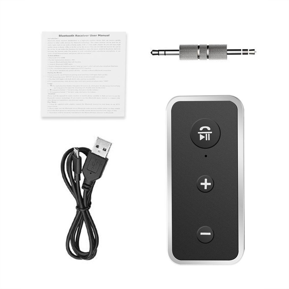 Usb Nhận Tín Hiệu Bluetooth 5.0 Kèm Dây Cáp Âm Thanh 3.5mm