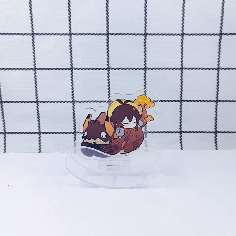 Mô hình nhân vật Genshin đứng bằng acrylic trang trí bàn