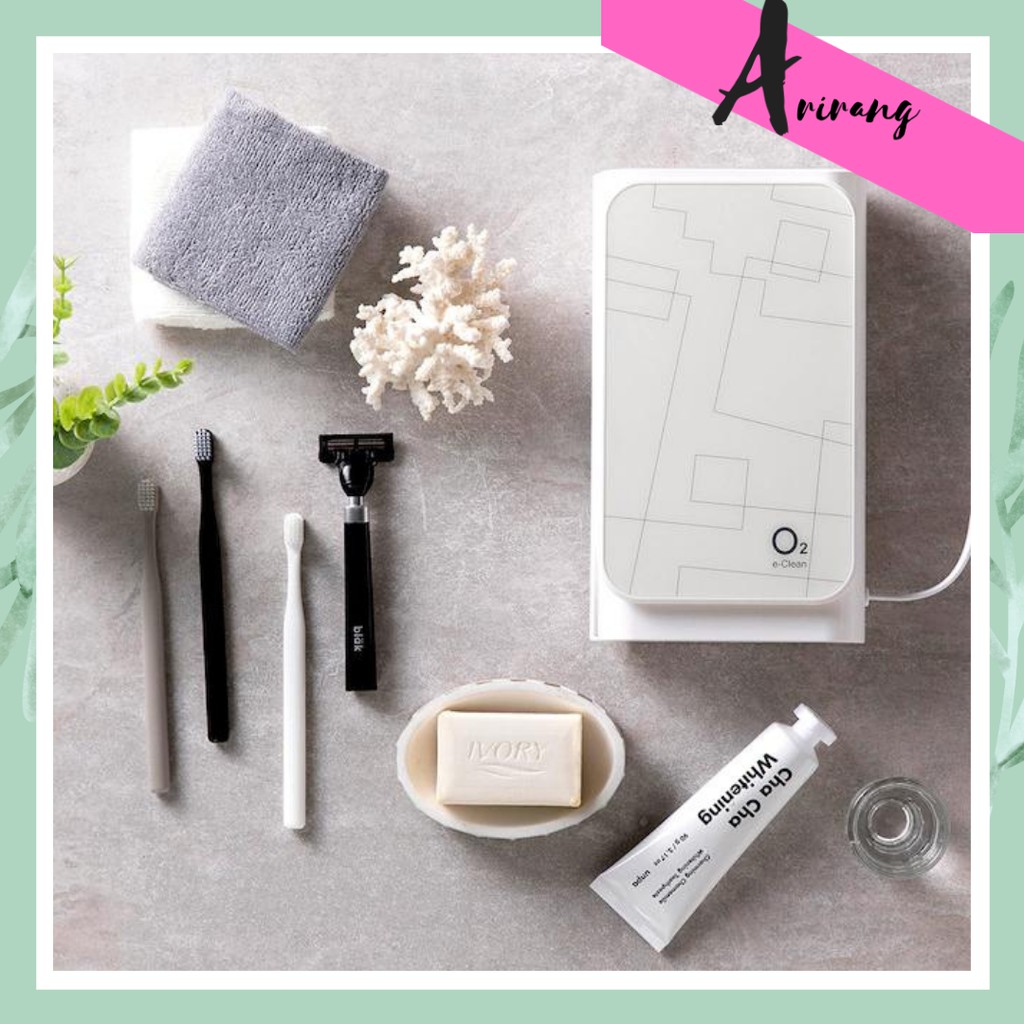 Hộp tiệt trùng bàn chải O2 Care Hàn Quốc, Phụ kiện nhà tắm, giá treo bàn chải O2TO