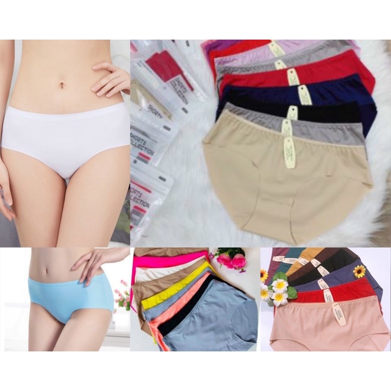 Set 10 quần lót su đúc trơn kháng khuẩn