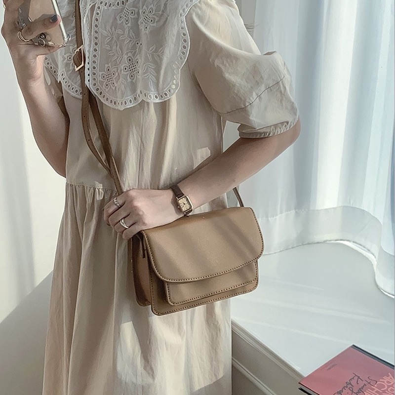 Túi Đeo Chéo Hình Vuông Nhỏ Nhắn Phong Cách retro Hàn Quốc Gylb1419
