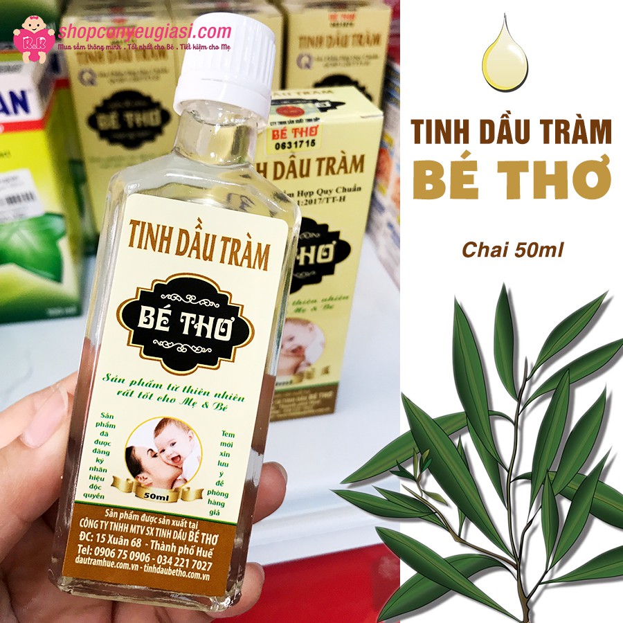 Tinh Dầu Tràm Bé Thơ 50ml - Sản Phẩm Đạt Chuẩn, Rất Tốt Cho Mẹ Và Bé