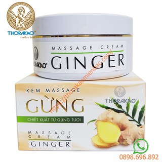 Kem massage tan mỡ Gừng Thorakao 200g