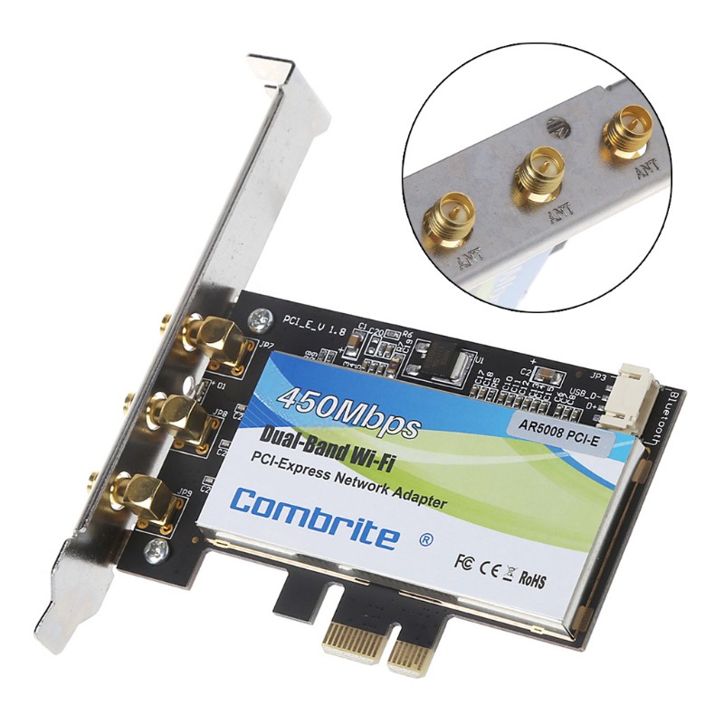 Card Wifi Going Pci-E 2.4g + 5g Wifi 300 / 450m Pci-Express Wlan Cho Intel6300 Ar5008