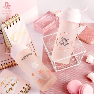 Bình Nước Thủy Tinh Mờ Đáng Yêu