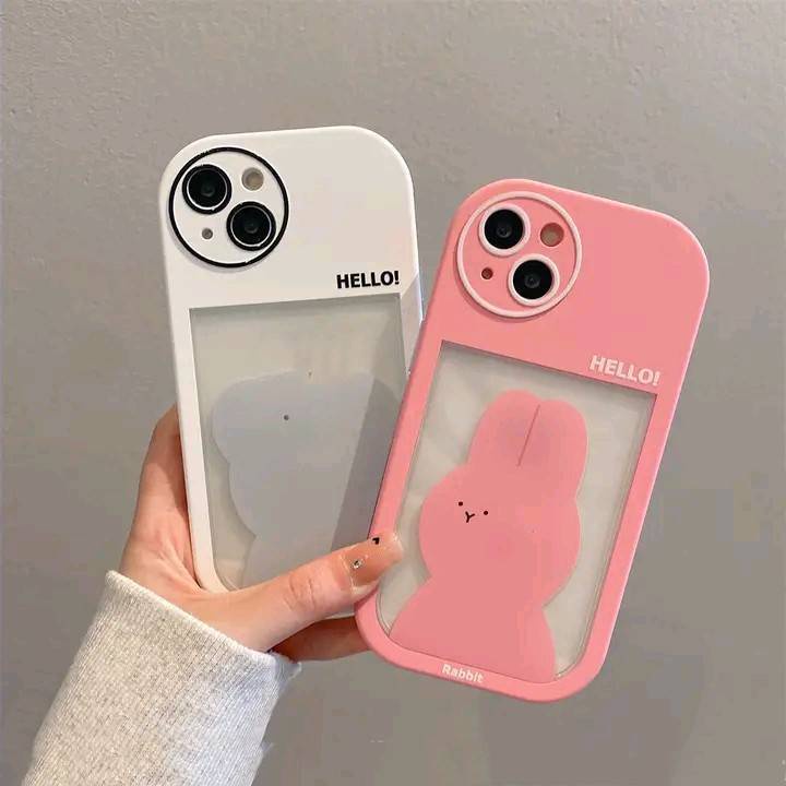 Ốp Điện Thoại Mềm In Hình Gấu Thỏ Dễ Thương Cho iPhone 12 11 X / XR XS MAX 12pro 13