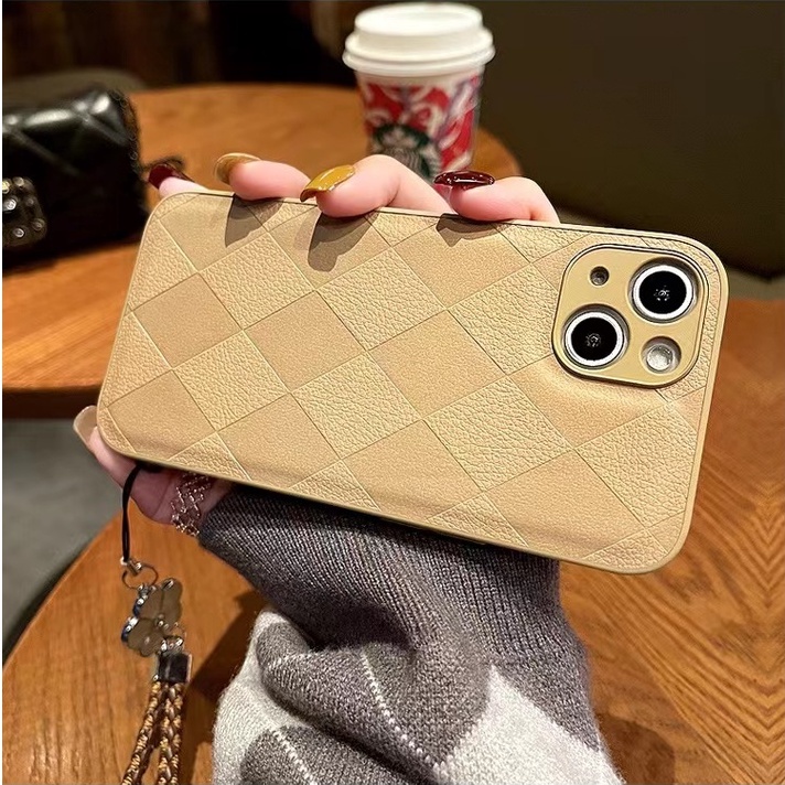 Ốp Điện Thoại Da Họa Tiết Kim Cương Sang Trọng Cho iphone 13 Pro Max i13 13pro 11 Pro Max i11 iX Xs XR 7 plus 8 plus Xs Max 12Pro 12 Pro Max