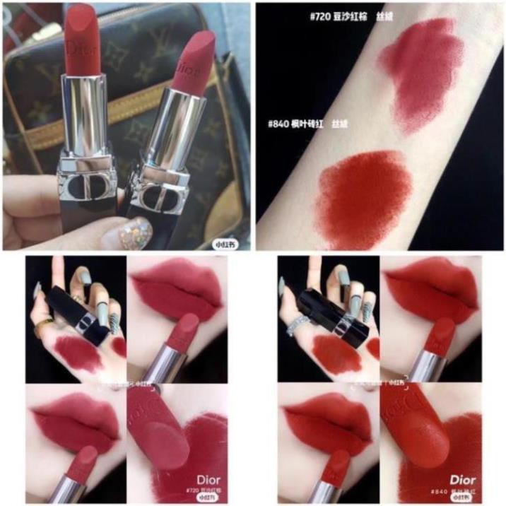 (AUTH) Son Dior Rouge Velvet màu 720 Đỏ Hồng