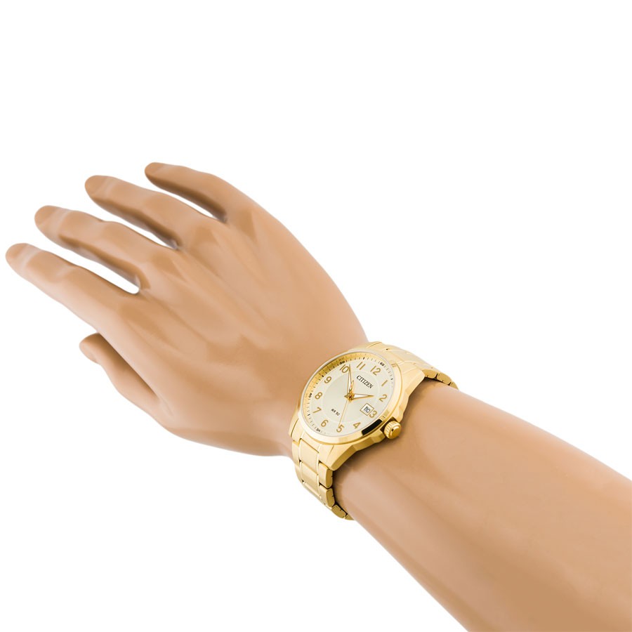 Đồng Hồ Nam Citizen Dây Thép Không Gỉ BI5042-52P - Mặt Vàng