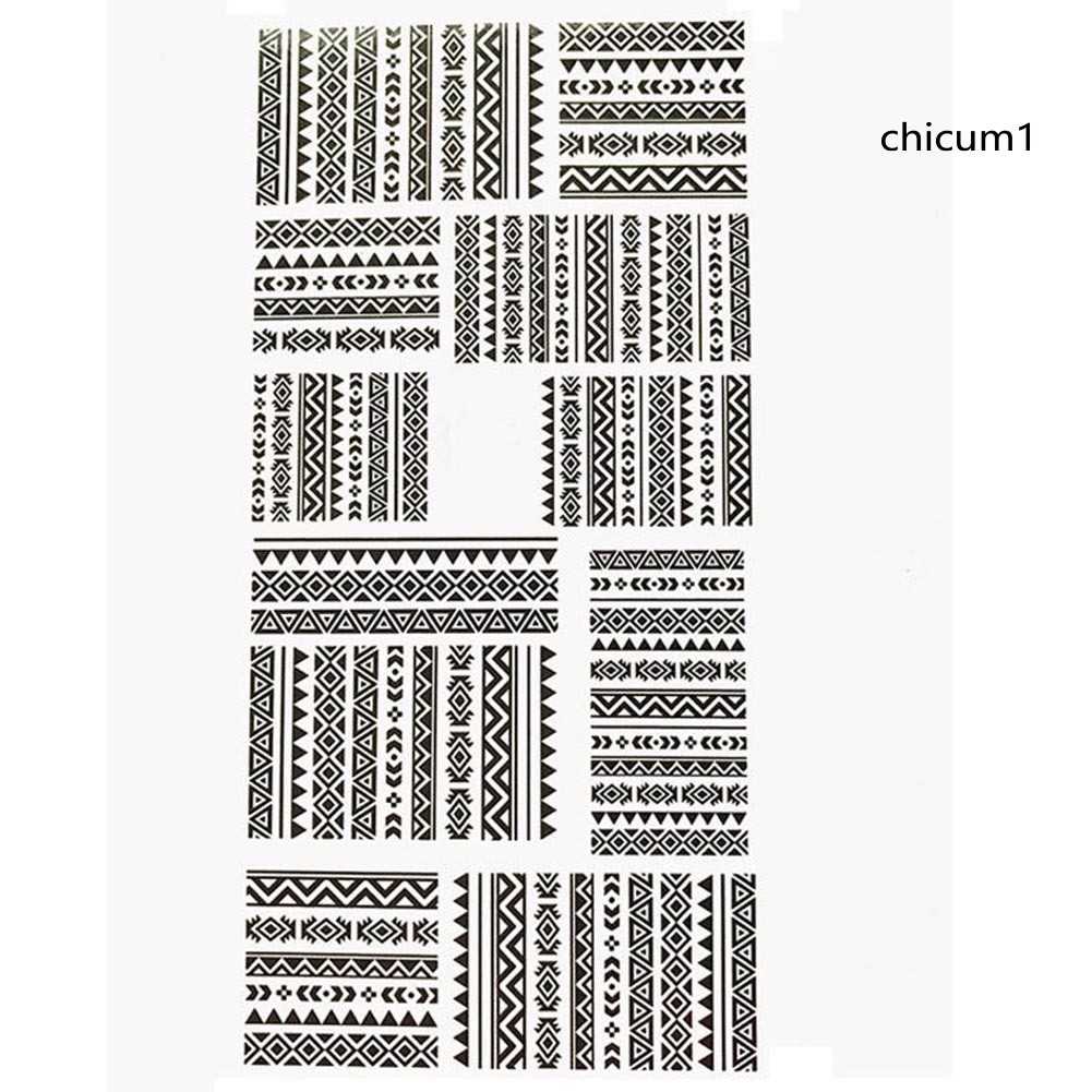 Miếng Dán Trang Trí Móng Tay Nhiều Họa Tiết Độc Đáo