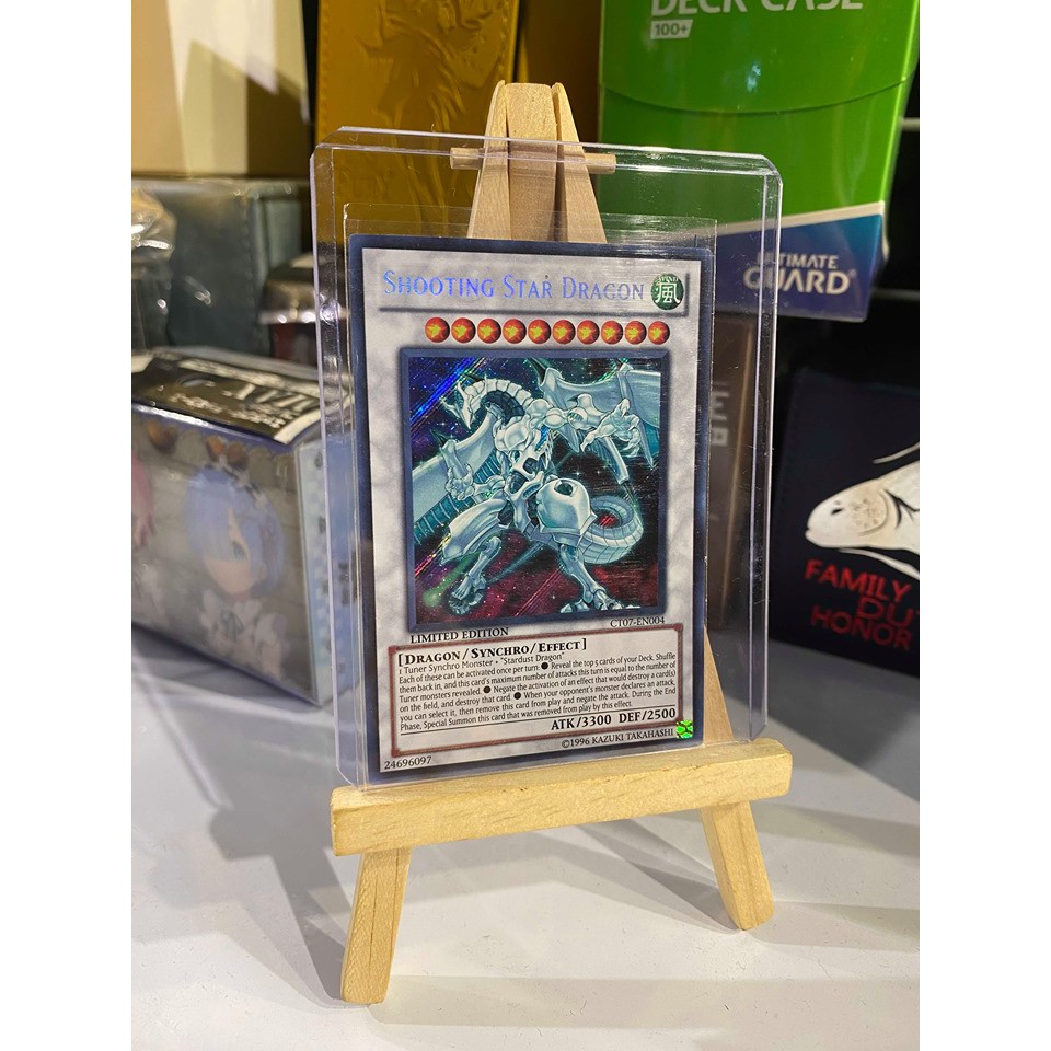 [ Dưa Hấu Yugioh ] Lá bài thẻ bài Shooting Star Dragon - Secret Rare - Tặng bọc bài nhựa bảo quản - Stardust