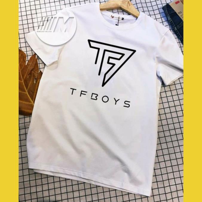 Áo thun logo nhóm thần tượng TFBOYS vải dày mịn cao cấp