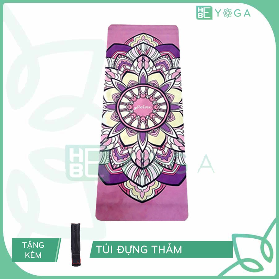 Thảm Yoga Relax Du Lịch Xếp Gọn 1.5mm Tặng Kèm Túi và Dung dịch vệ sinh thảm