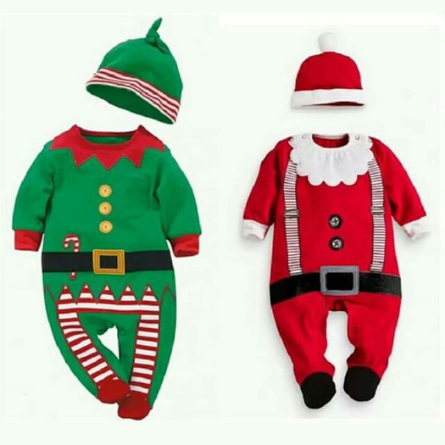 Set bộ body dài Noel cho baby