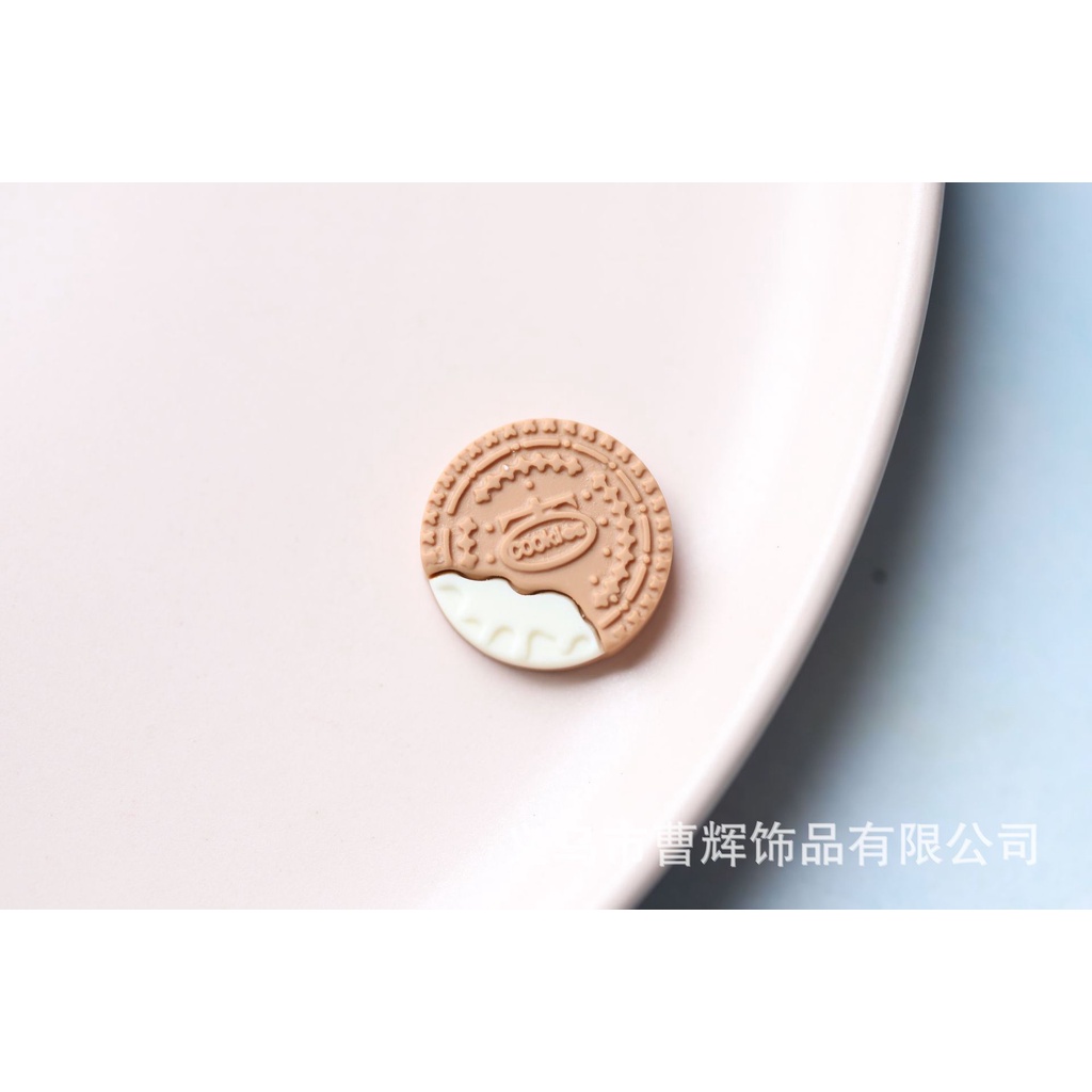 Charm hình bánh kẹp màu trà sữa, stiker bánh kẹo trang trí keo kem, slime, làm đồ handmade kẹp tóc, ốp điện thoại, DIY