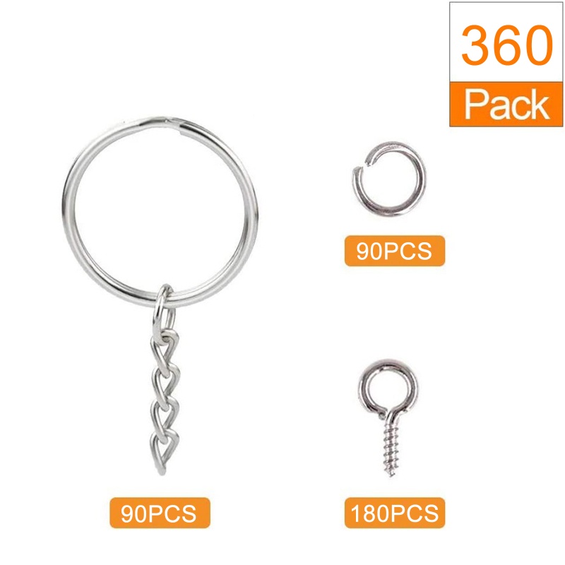 Sa Set 360 Vòng Nhẫn Móc Chìa Khóa Đa Năng Tiện Dụng Chất Lượng Cao