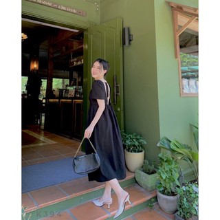 Đầm babydoll xoè cut out lưng
